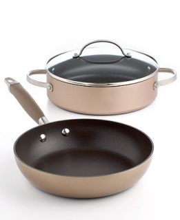 Anolon Advanced Bronze Nonstick 3 Qt. Covered Sauteuse & 9.5 French Skillet   Cookware   Kitchen