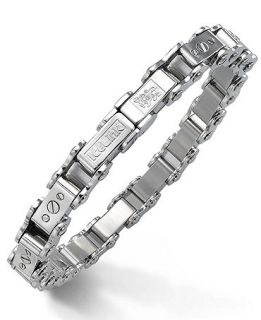 IceLink Stainless Steel Bracelet, Medium Bicycle Bracelet   Bracelets   Jewelry & Watches