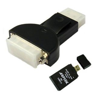 Display Port Displayport to DVI I Converter Adapter with USB 2.0 AGPtek All in One Card Reader Computers & Accessories