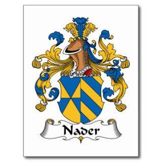 Nader Family Crest Post Card