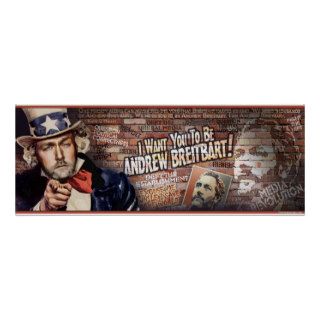 I want you to be Andrew Breitbart Poster