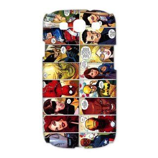 Custom Marvel Comics Avengers 3D Cover Case for Samsung Galaxy S3 III i9300 LSM 235 Cell Phones & Accessories