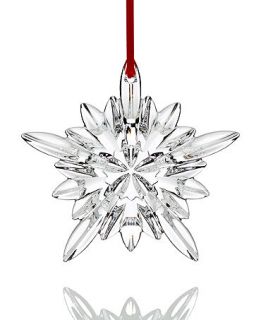 Baccarat Clear Courchevel Snowflake Christmas Ornament   Holiday Lane