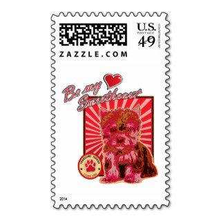 Valentine's Day Sweetheart Cute Puppy Dog Postage Stamps
