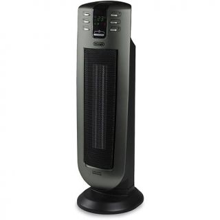 De'Longhi 24" Tower Ceramic Heater with Remote Control   Black/Gray