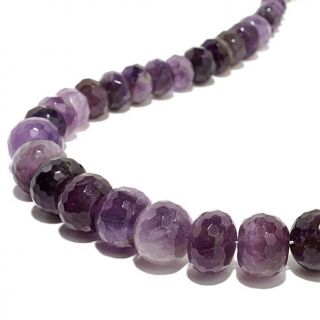 Jay King Graduated Amethyst Bead Sterling Silver 19 3/4" Necklace