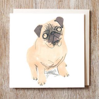 pug card by jo clark design