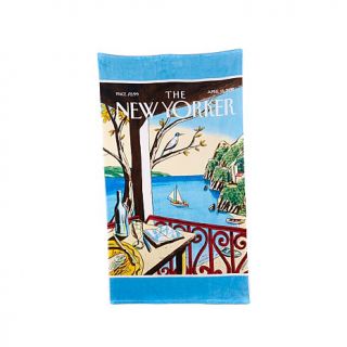 The New Yorker "Sailboat" Oversized Beach Towel