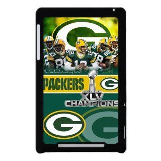 Google Nexus 7 Hard shell case with Green Bay Packers background design Cell Phones & Accessories