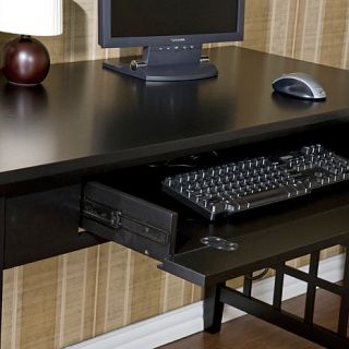Lattice Black Computer Desk