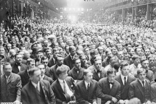 1908 photo Crowd for Taft at AllisChalmers Works, West Allis Vintage Black & e4  