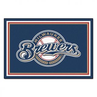 Sports Team Area Rug   Milwaukee Brewers   8' x 5'