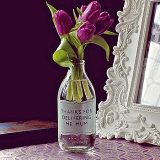 etched milk bottle for mum by lime lace