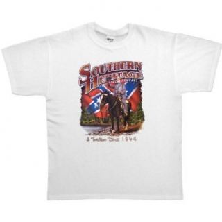 MENS T SHIRT  ASH   LARGE   Southern Heritage Clothing Company A Tradition Since 1864   Robert E Lee Rebel Flag Dixie Clothing