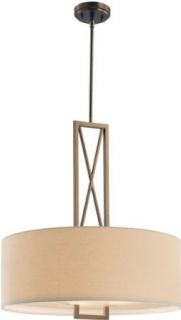 Minka Lavery 4362 281 3 Light Pendant from the Harvard Ct. Collection, Harvard Ct. Bronze   Ceiling Pendant Fixtures  