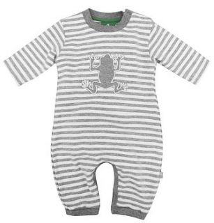 jumping frog organic cotton sleepsuit by snugg nightwear