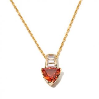 Victoria Wieck 4.18ct Absolute™ and Created Stone Pendant with 18" Chain