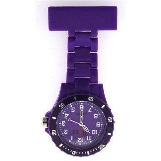 Boxx Classic Purple Rotating Bezel Nurses Fob Watch F043 Watches