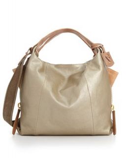 Furla Elisabeth Zip Natural Grain Metallic Leather Shoulder Bag   Handbags & Accessories