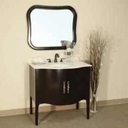 Pallazo II Dark Walnut Bathroom Vanity Mirror Bellaterra Home Bathroom Vanities