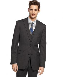 Bar III Jacket Dark Charcoal Slim Fit   Suits & Suit Separates   Men