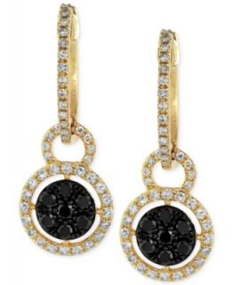 Caviar by EFFY Diamond Black and White Diamond Dome Pendant (1 5/8 ct. t.w.) in 14k Gold   Necklaces   Jewelry & Watches