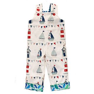 nautical dungarees by lola smith designs