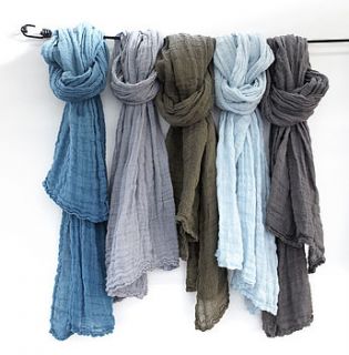 linen scarf by bodie and fou