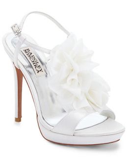 Badgley Mischka Adele Flower Evening Sandals   Shoes