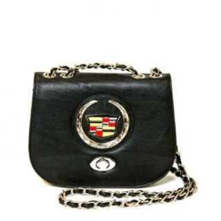 Cadillac Shoulder Bag with Chain Handles   Black Clothing