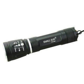 Small Sun ZY C84 CREE 3 Mode 230 Lumen White LED Flashlight Black   Basic Handheld Flashlights  