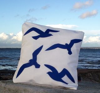 seagulls sailcloth cushion by paul newell sails