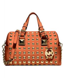 MICHAEL Michael Kors Grayson Stud Medium Chain Satchel   Handbags & Accessories