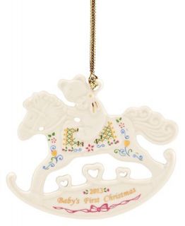 Lenox Christmas Exclusive Ornament, 2013 Babys First Rocking Horse   Holiday Lane