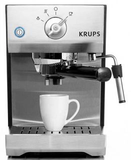 Krups XP5220 Espresso Maker, Precise Tamp Stainless   Coffee, Tea & Espresso   Kitchen