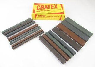 CRATEX Rubberized Abrasive Block & Stick Test Set   Mfr # #228 Diameter 3/8",1/2" Length 6" Package Qty 16