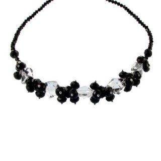 Black Jet Crystal and Crystal Necklace Fashion Jewelry Jewelry