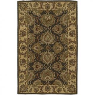 Nourison India House Green Area Rug   5 x 8ft
