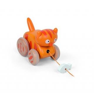 pull along cat by harmony at home children's eco boutique