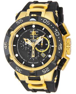 Invicta Mens Swiss Chronograph Subaqua Gold Tone Stainless Steel and Black Rubber Strap Watch 50mm 12887   Watches   Jewelry & Watches