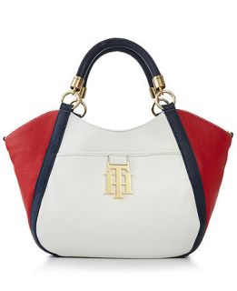 Tommy Hilfiger TH Monogrammed Leather Shopper   Handbags & Accessories