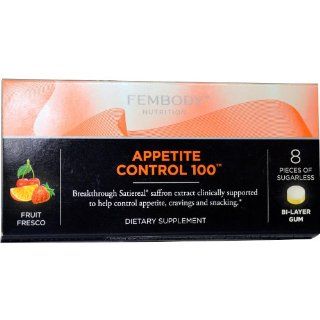 Appetite Control 100 Gum Fruit Fresco Fembody Nutrition 8 ct Pack Health & Personal Care