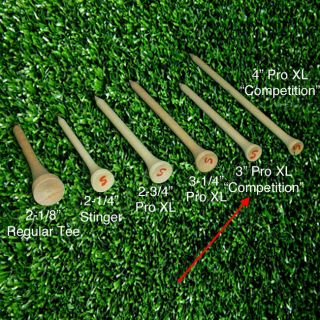 Stinger Competition 3 inch Golf Tees (Case of 500) Golf Tees