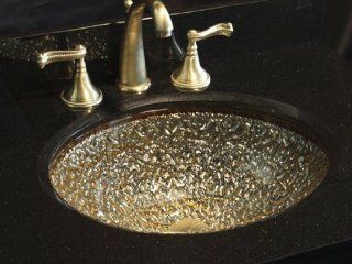Pebble Undermount/Drop In Bathroom Sink Finish Champagne Gold   Vessel Sinks  