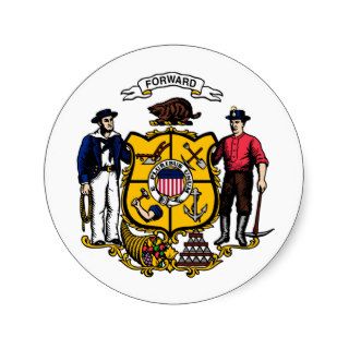 WISCONSIN STATE SEAL STICKERS