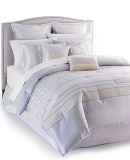 Martha Stewart Collection Palace Scroll 9 Piece Full Comforter Set   Bed in a Bag   Bed & Bath