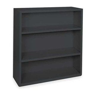 Radius Corner Bookcase, Steel, 3 Shelf, Blk