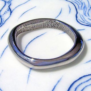 palladium bespoke fingerprint ring by patrick laing