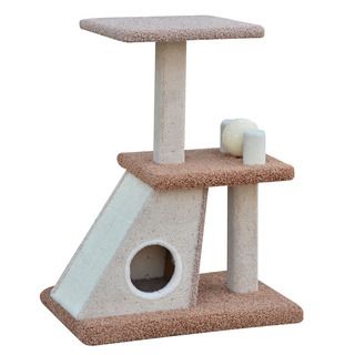 PetPals Elegant Carpet Multi Level Condo with Sisal Ball PetPals Cat Furniture