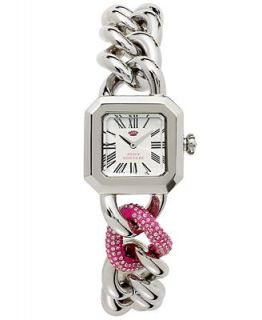 Juicy Couture Watch, Womens Pink and Silver Tone Link Bracelet 28mm 1901019   Watches   Jewelry & Watches